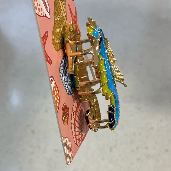 NWT ⚜️🩵⚜️ Piper K Gorgeous Seahorse Hair Claw Clip - Picture 5 of 13